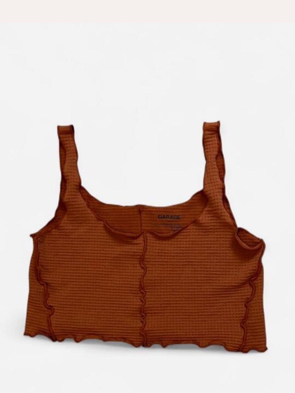 Garage Women’s Rust Waffle-Knit Tank Top